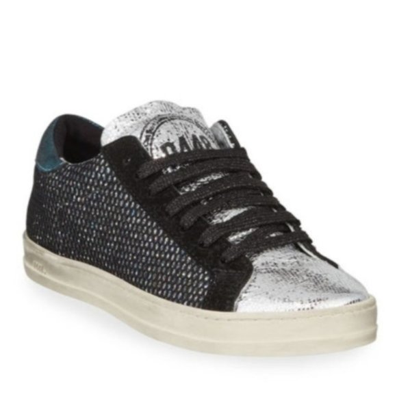 P448 Shoes - P448 John Glitter Mesh Suede Multi Color Sneakers